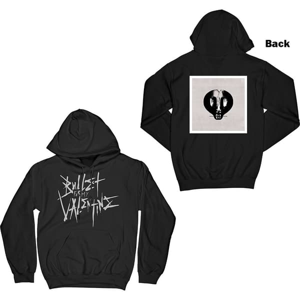 Bullet For My Valentine Unisex Pullover Hoodie: Large Logo & Album (Back Print) (X-Large)