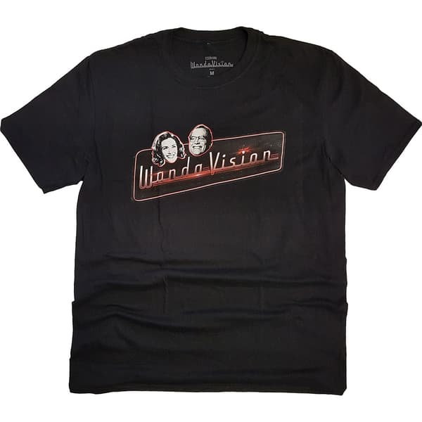 Marvel Comics Unisex T-Shirt: WandaVision Red Logo (Small)
