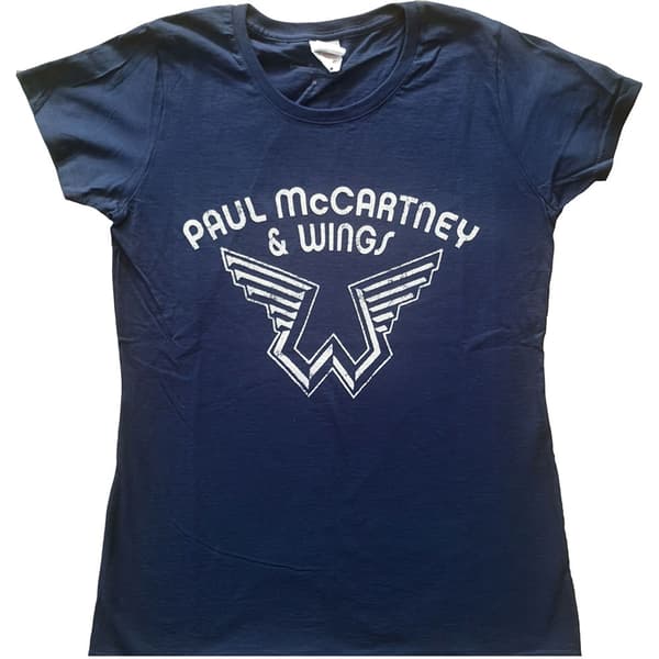 Paul McCartney Ladies T-Shirt: Wings Logo (Medium)