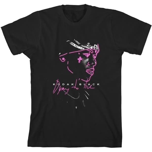 Kodak Black Unisex T-Shirt: Neon Outline (Small)