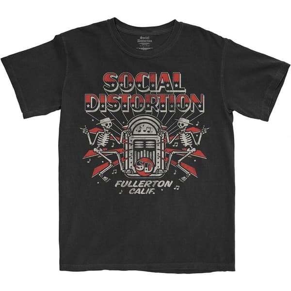 Social Distortion Unisex T-Shirt: Jukebox Skelly (Small)