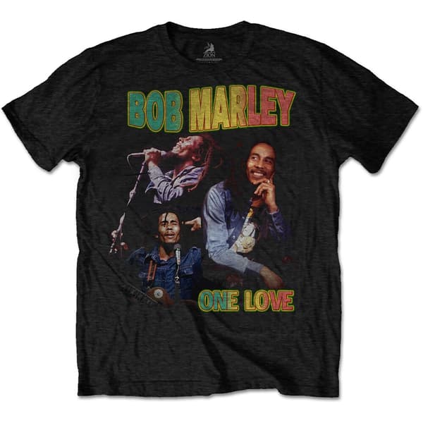 Bob Marley Unisex T-Shirt: One Love Homage (Small)