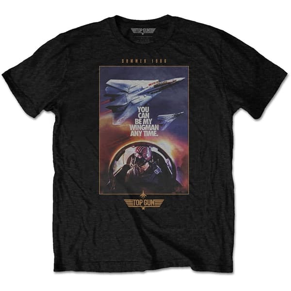 Top Gun Unisex T-Shirt: Wingman Poster (Large)
