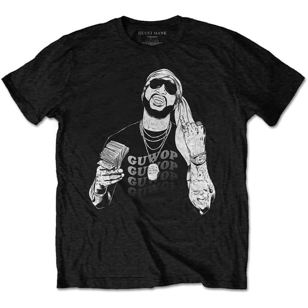 Gucci Mane (GUWOP) Unisex T-Shirt: Pinkies Up (Large)