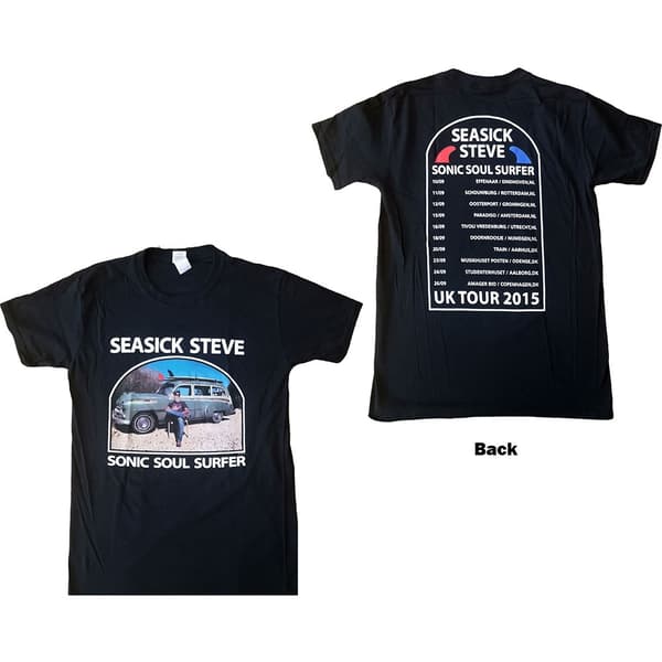 Seasick Steve Unisex T-Shirt: Full Colour Sonic Soul Surfer (Back Print) (X-Large)