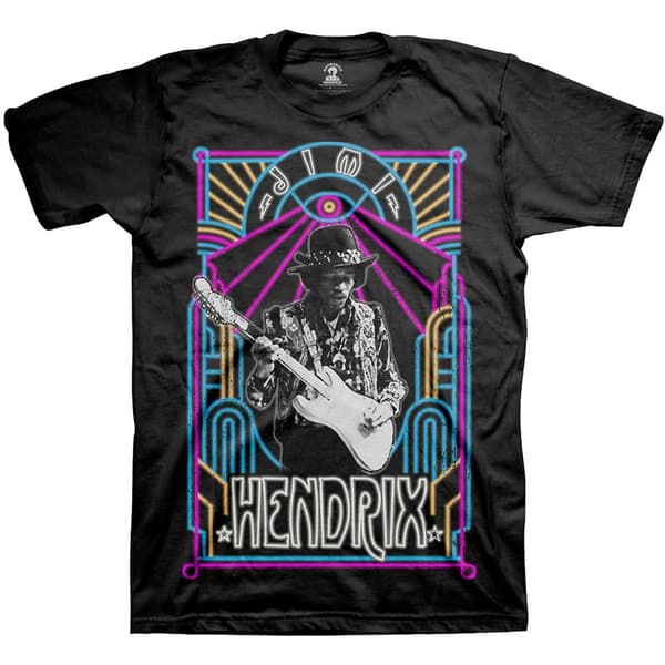 Jimi Hendrix Unisex T-Shirt: Electric Ladyland Neon (X-Large)