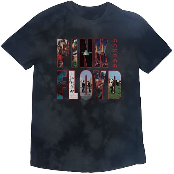 Pink Floyd Unisex T-Shirt: Echoes Album Montage (Dip-Dye) (Large)