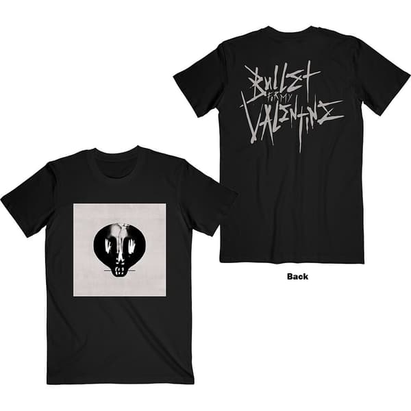 Bullet For My Valentine Unisex T-Shirt: Album Cropped & Large Logo (Back Print) (Large)