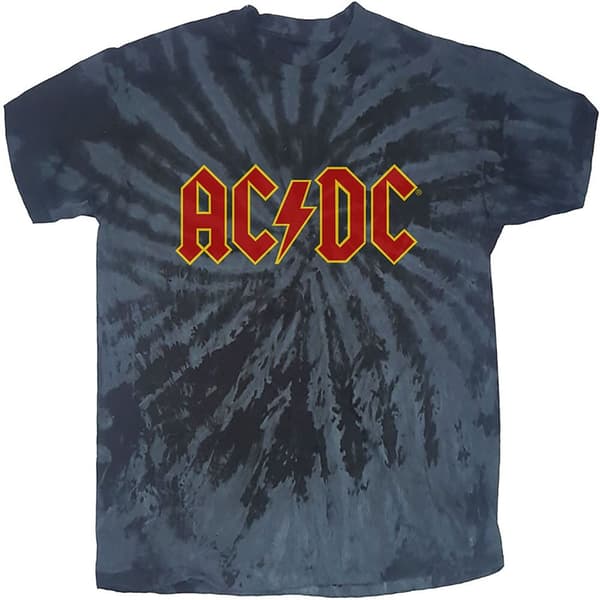 AC/DC Unisex T-Shirt: Logo (Dip-Dye) (Large)