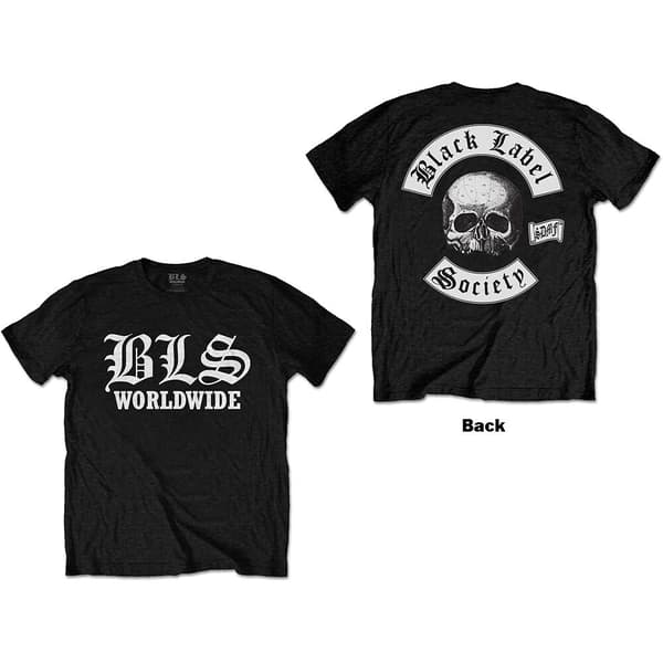 Black Label Society Unisex T-Shirt: Worldwide (Back Print) (XX-Large)
