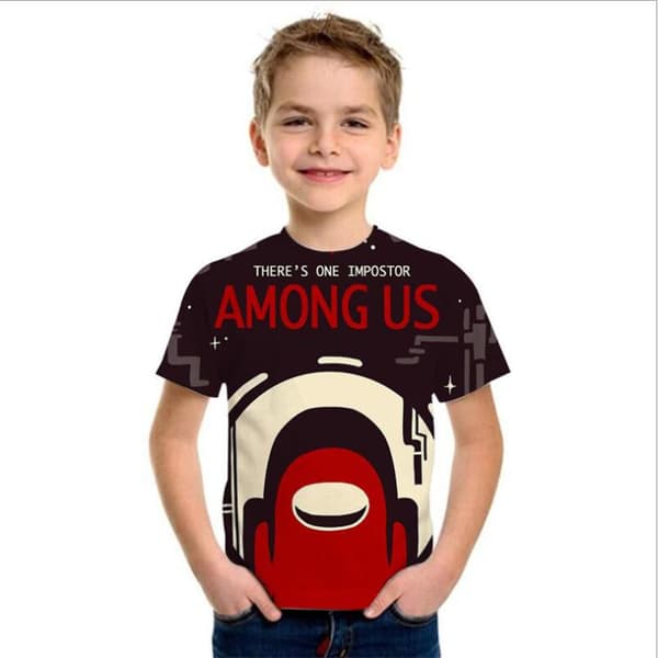 Among Us Barn T-Shirt Game Crewmate 3st Model