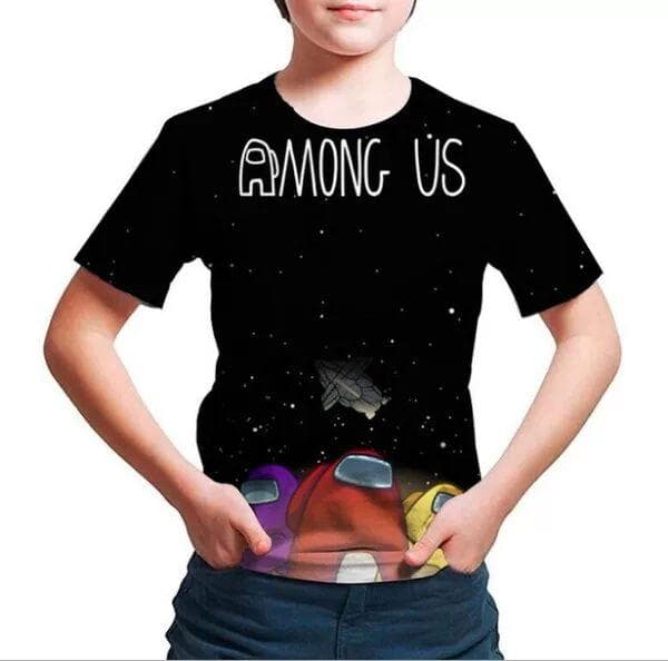 Among Us Barn T-Shirt Game Crewmate 3st Model