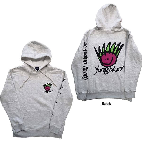Yungblud Unisex Pullover Hoodie: Face (Back Print) (X-Large)