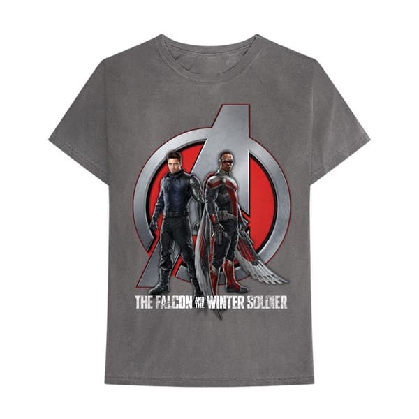 Marvel Comics Unisex T-Shirt: Falcon & Winter Soldier A Logo (X-Large)