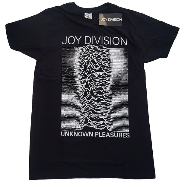 Joy Division Unisex T-Shirt: Unknown Pleasures White On Black (X-Small)
