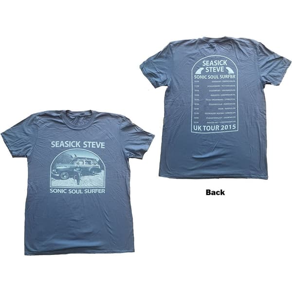 Seasick Steve Unisex T-Shirt: Sonic Soul Surfer (Back Print) (Medium)
