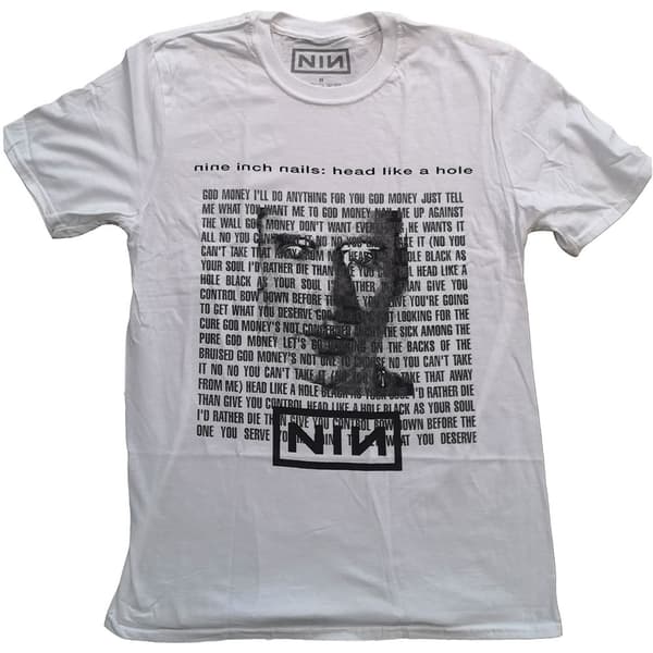 Nine Inch Nails Unisex T-Shirt: Head Like A Hole (Large)