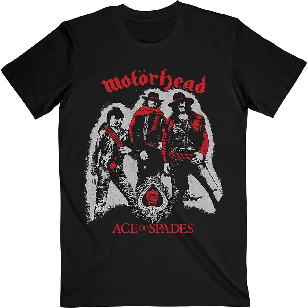 Motorhead Unisex T-Shirt: Ace of Spades Cowboys (Medium)