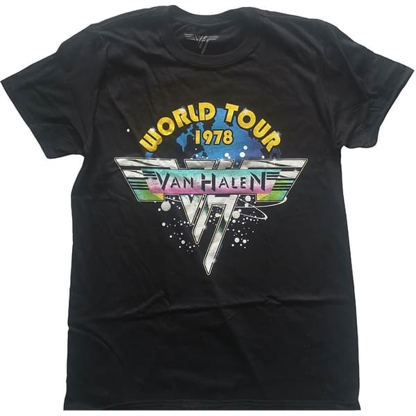 Van Halen Unisex T-Shirt: World Tour '78 Full Colour (X-Large)
