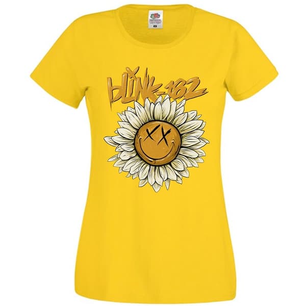 Blink-182 Ladies T-Shirt: Sunflower (X-Large)