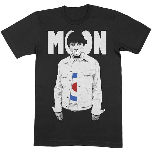 Keith Moon Unisex T-Shirt: Moon Target (Large)
