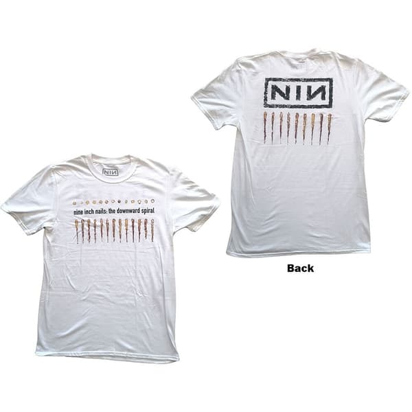 Nine Inch Nails Unisex T-Shirt: Downward Spiral (Back Print) (X-Large)