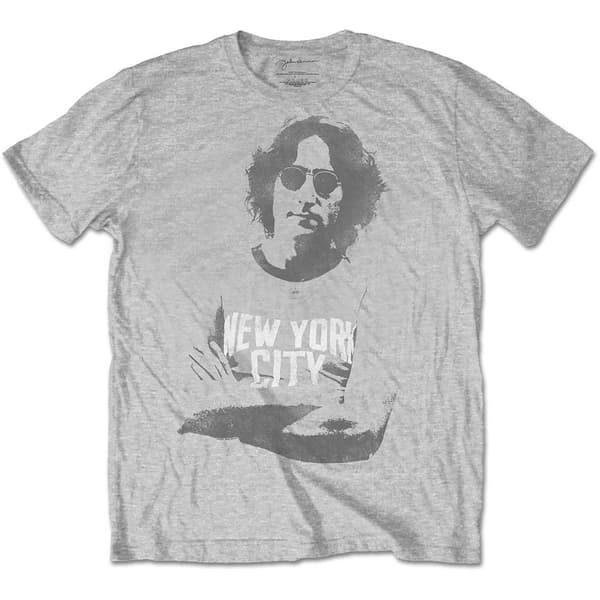 John Lennon Unisex T-Shirt: NYC (Large)