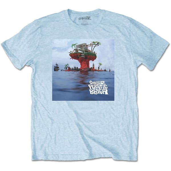 Gorillaz Unisex T-Shirt: Plastic Beach (Large)