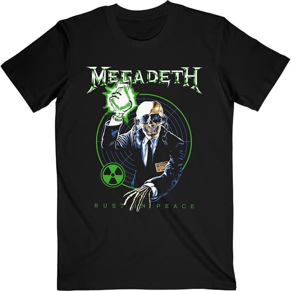 Megadeth Unisex T-Shirt: Vic Target RIP Anniversary (X-Large)
