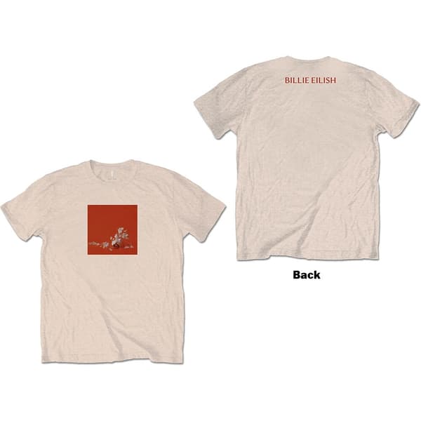 Billie Eilish Unisex T-Shirt: Therefore I Am (Back Print) (X-Large)