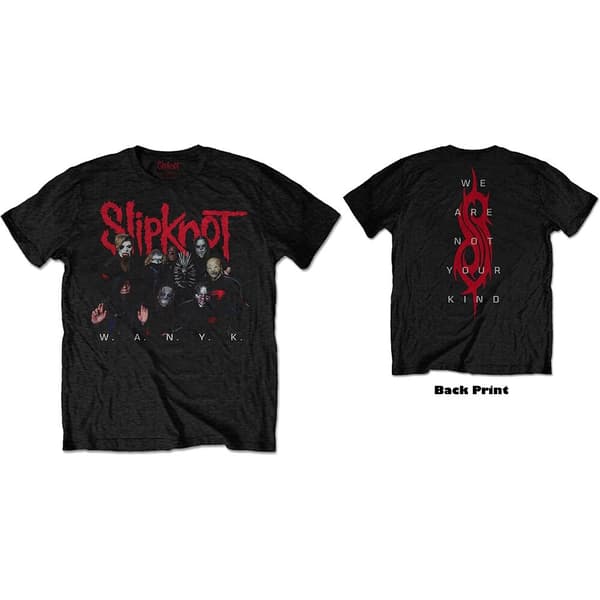 Slipknot Unisex T-Shirt: WANYK Logo (Back Print) (XX-Large)