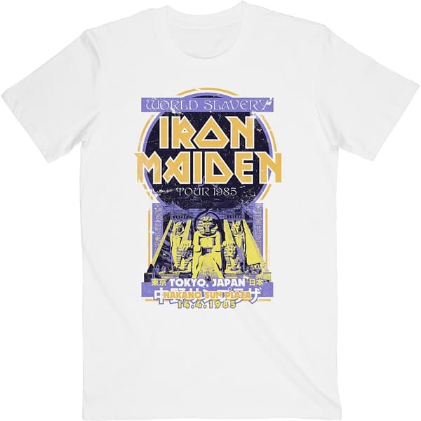 Iron Maiden Unisex T-Shirt: Powerslave Japan Flyer (XX-Large)