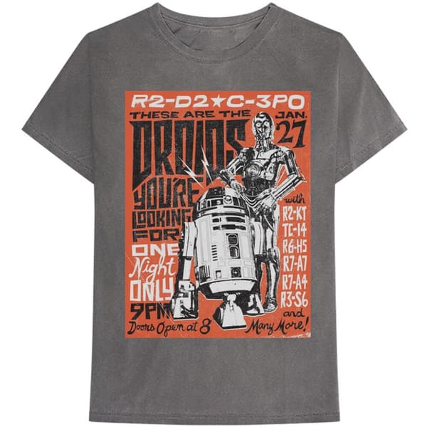 Star Wars Unisex T-Shirt: Droids Rock (Small)