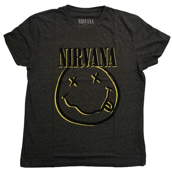 Nirvana Unisex T-Shirt: Inverse Smiley (Small)