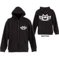 Miniatyrbild 2 av 3: Five Finger Death Punch Unisex Zipped Hoodie: Knuckles (Back Print) (XX-Large)