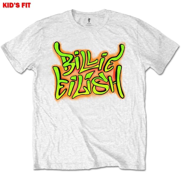 Billie Eilish Kids T-Shirt: Graffiti (11-12 Years)