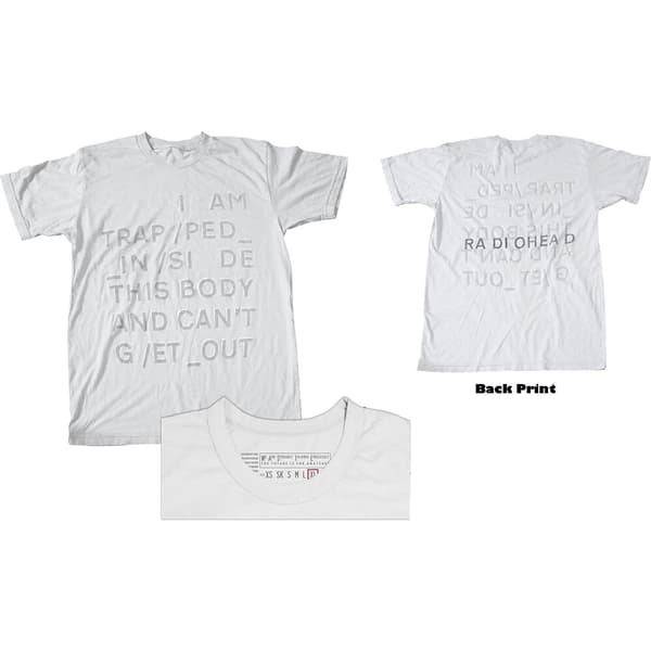Radiohead Unisex T-Shirt: Trapped (Back Print) (Medium)