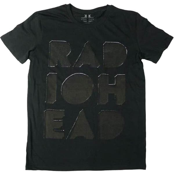 Radiohead Unisex T-Shirt: Debossed Note Pad (Large)