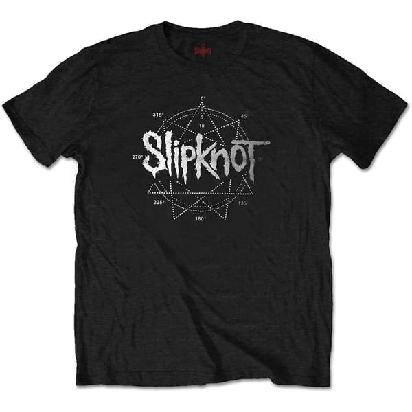 Slipknot Unisex Diamante T-Shirt: Logo Star (Large)