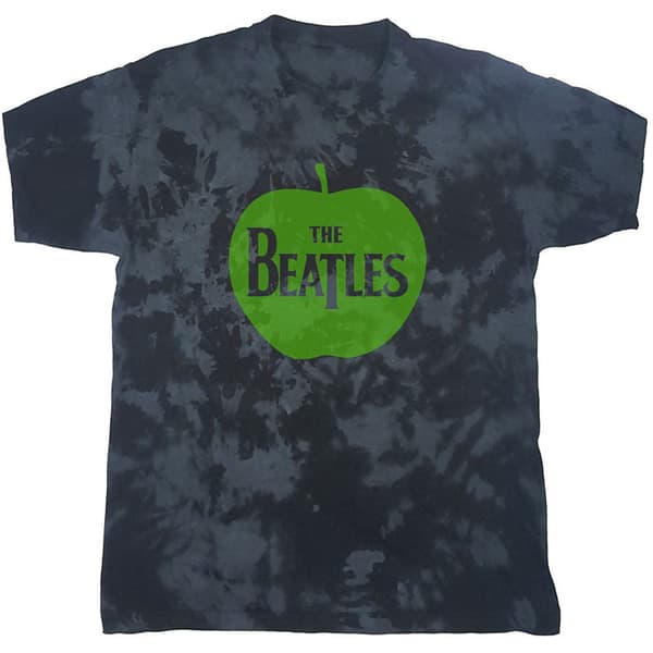 The Beatles Unisex T-Shirt: Apple (Dip-Dye) (Medium)