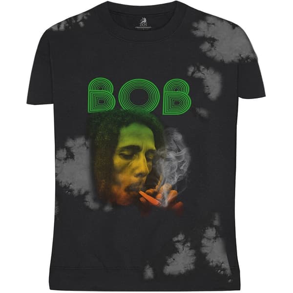 Bob Marley Unisex T-Shirt: Smoke Gradient (Dip-Dye) (Medium)