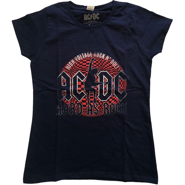 AC/DC Ladies T-Shirt: Hard As Rock (X-Small)