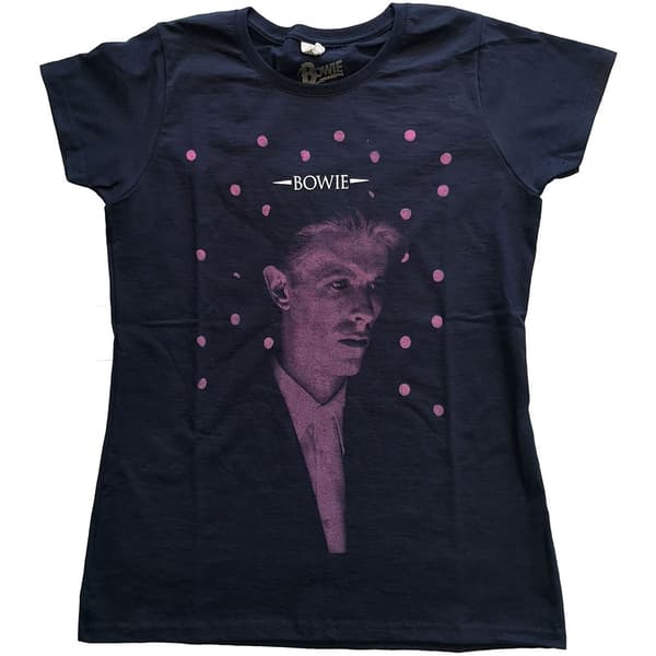 David Bowie Ladies T-Shirt: Dots (X-Large)