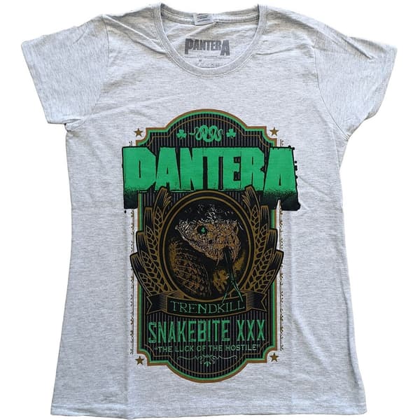 Pantera Ladies T-Shirt: Snakebite XXX Label (X-Large)