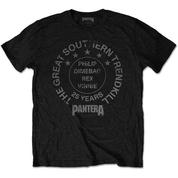 Pantera Unisex T-Shirt: 25 Years Trendkill (Large)