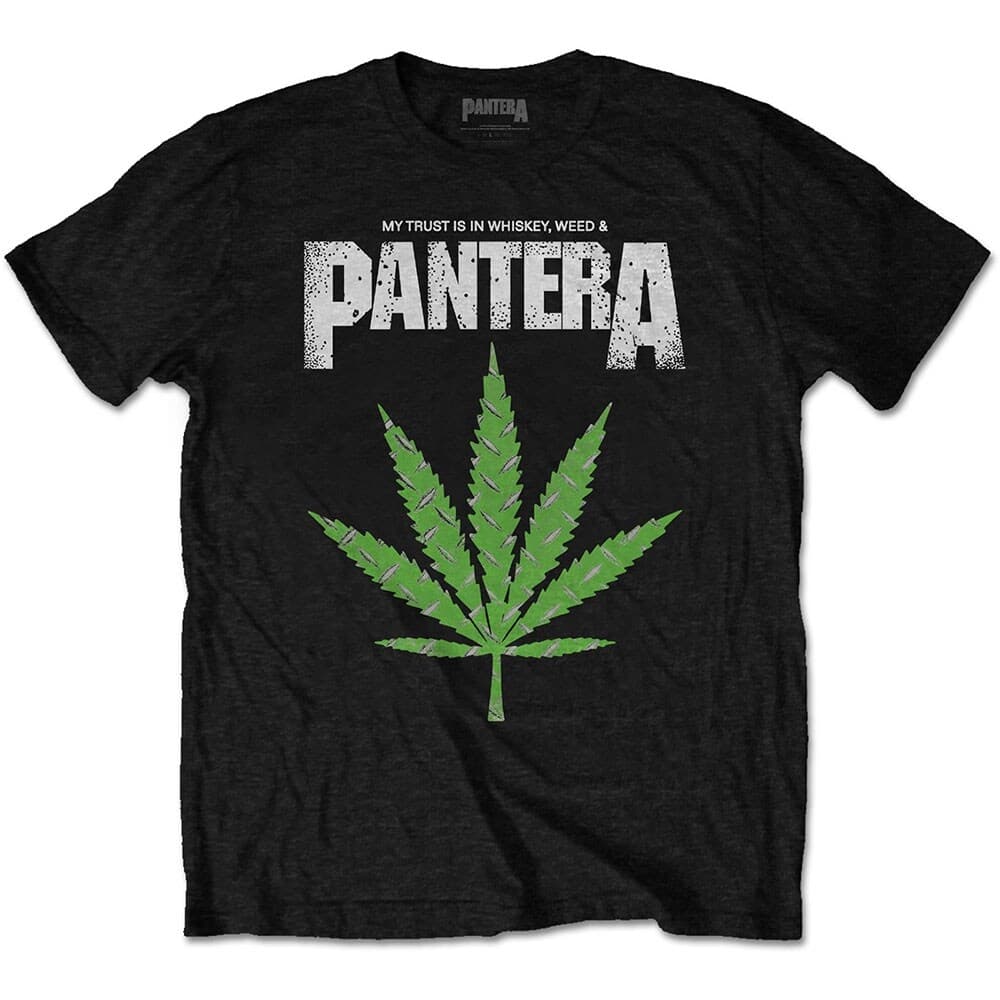 Pantera Unisex T-Shirt: Whiskey 'n Weed (Large)