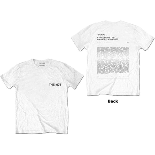The 1975 Unisex T-Shirt: A Brief Inquiry (Back Print) (Large)