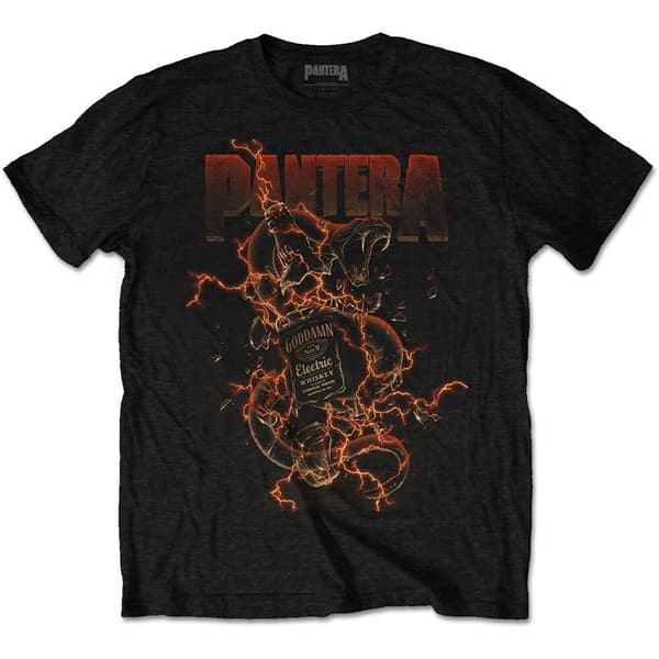 Pantera Unisex T-Shirt: Goddamn Whiskey (Small)