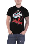 Miniatyrbild 1 av 4: Judas Priest T Shirt British Steel Hand Triangle Logo Official Mens Black