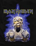Miniatyrbild 3 av 4: Iron Maiden T Shirt Powerslave Mummy Band Logo Official Mens Black S